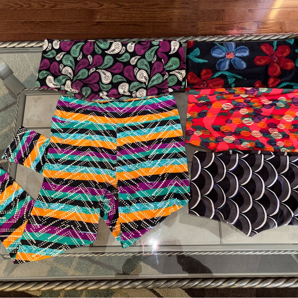 LulaRoe Tall & Curvy leggings - 5 pairs EUC